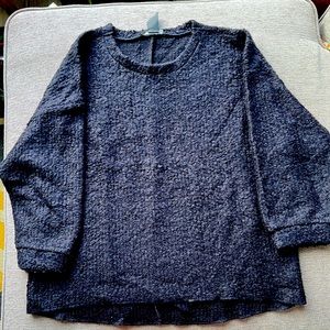 Women’s Chelsea & Theodore Navy Blue Crew Neck Sweater